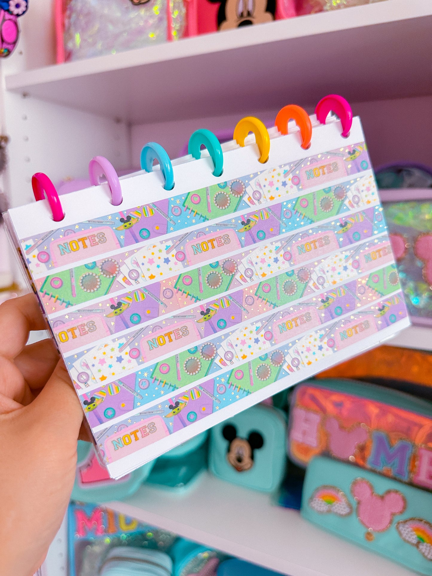 15MM Foiled Washi Tape - Notes Flatlay