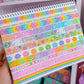 10MM Foiled Washi Tape - Friendship Bracelets (Pink)