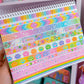 15MM Washi Tape - Groovy Happy Faces & Flowers