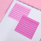 Transparent Sticky Notes - 3x3 Pastel (Lined)