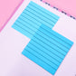 Transparent Sticky Notes - 3x3 Pastel (Lined)
