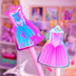 Waterproof Sticker - (Aurora) Dresses