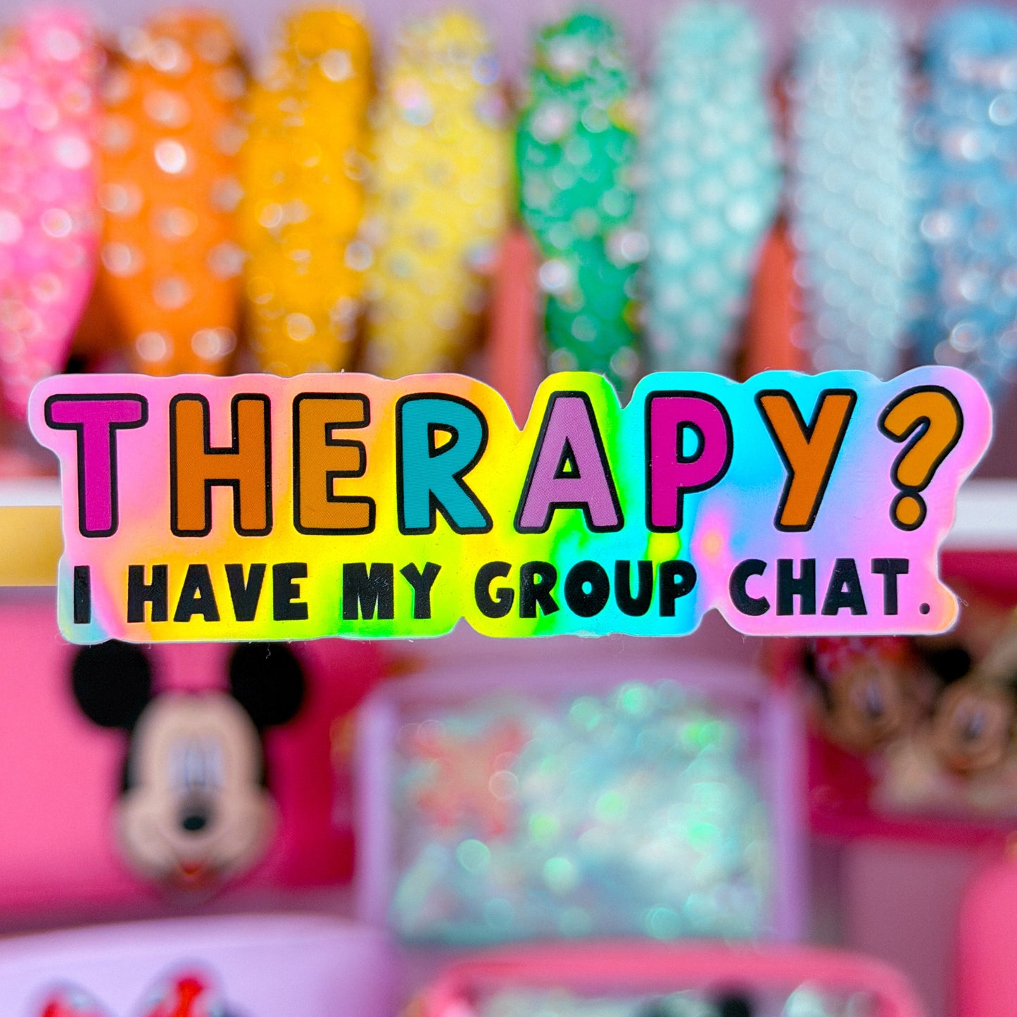 Waterproof Sticker - GROUP CHAT Therapy