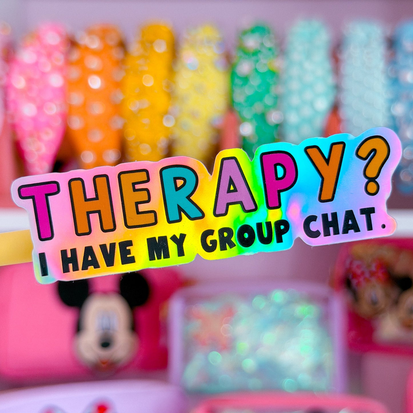 Waterproof Sticker - GROUP CHAT Therapy