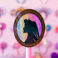 Glitter Waterproof Sticker - Princess Profile (Aurora)