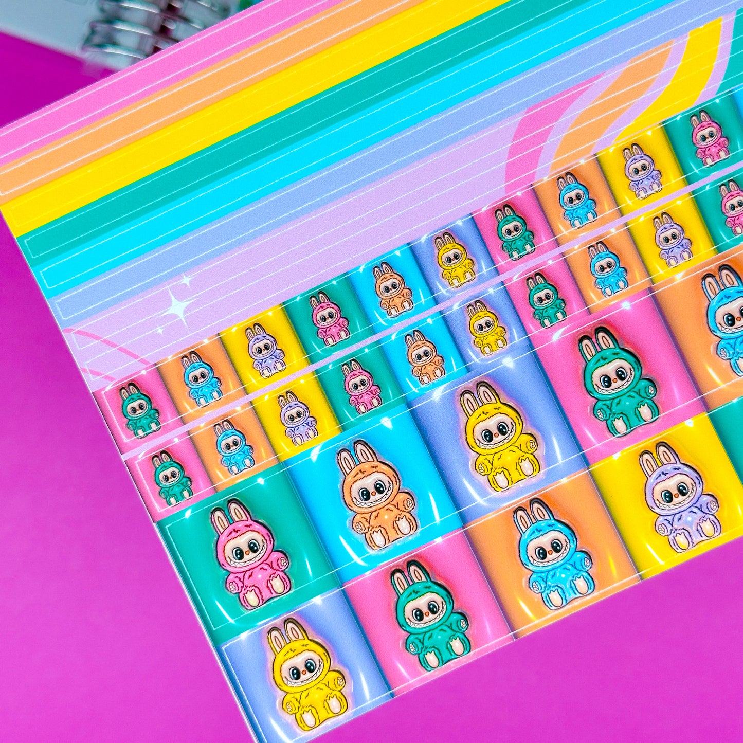 Washi Strip Stickers - Lil' Rainbow Bubus