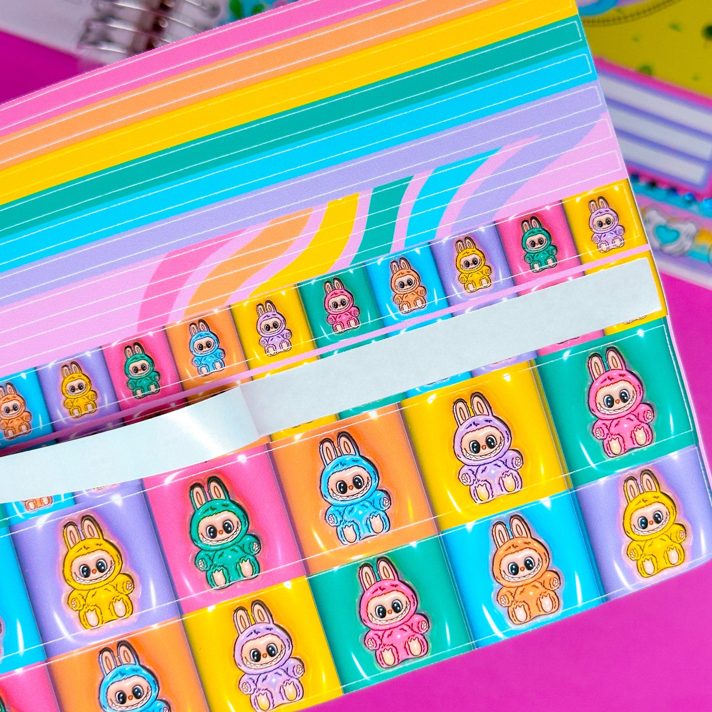 Washi Strip Stickers - Lil' Rainbow Bubus
