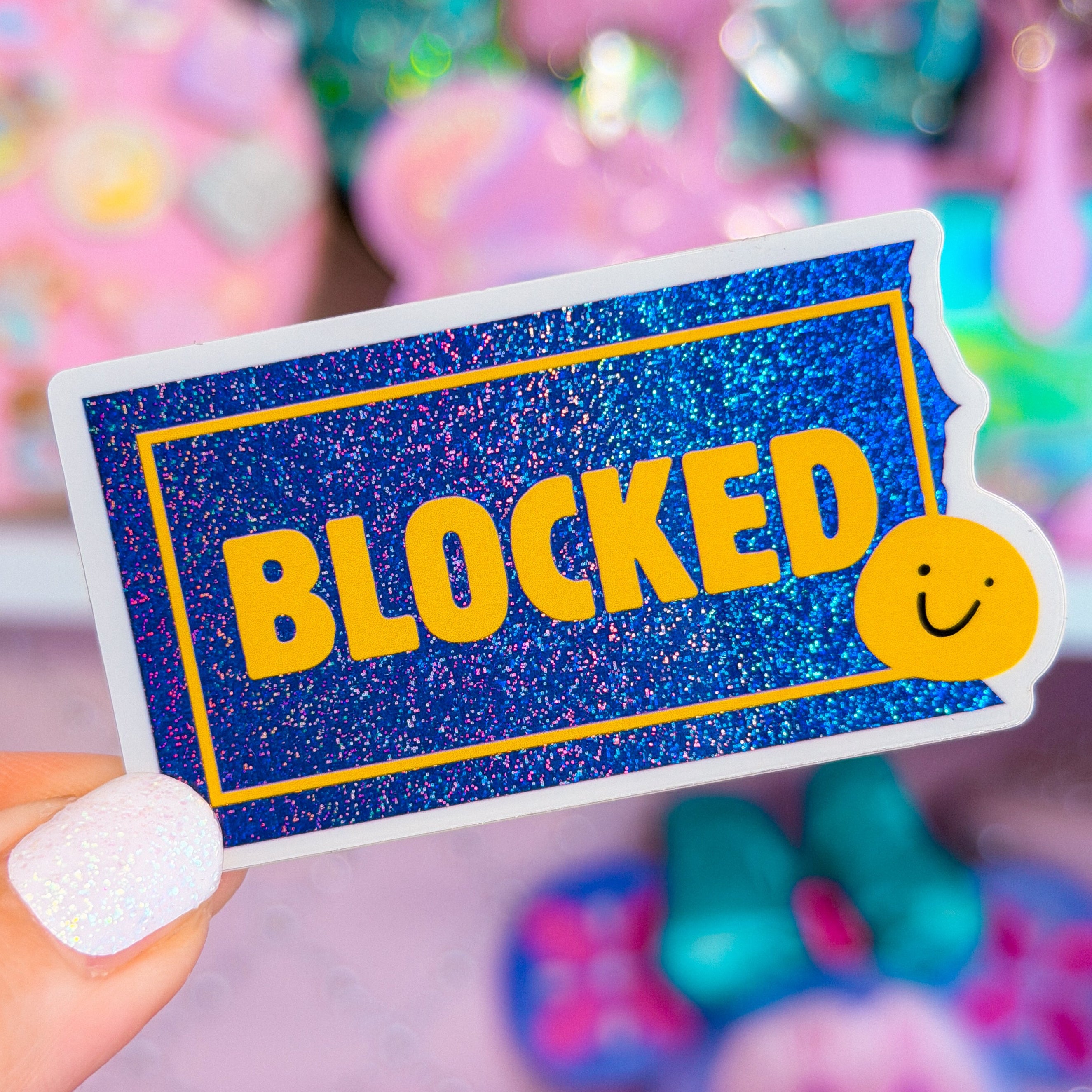 Waterproof Sticker - BLOCKED – NoWhiteSpaceStickers
