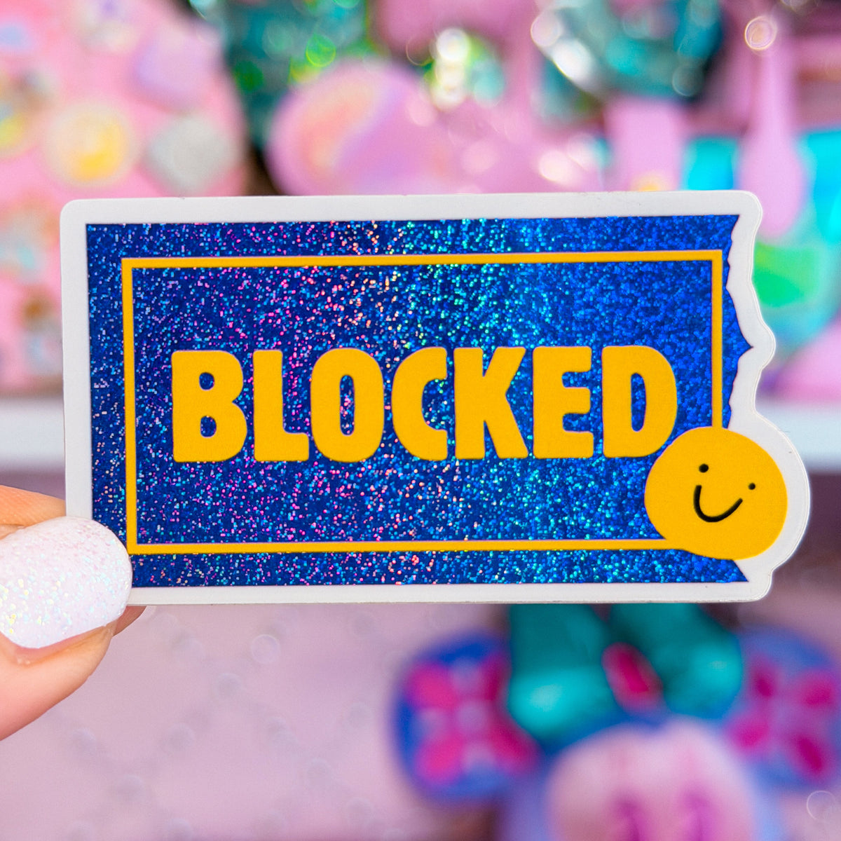 Block Screen Sticker Waterproof Sticker - BLOCKED – NoWhiteSpaceStickers