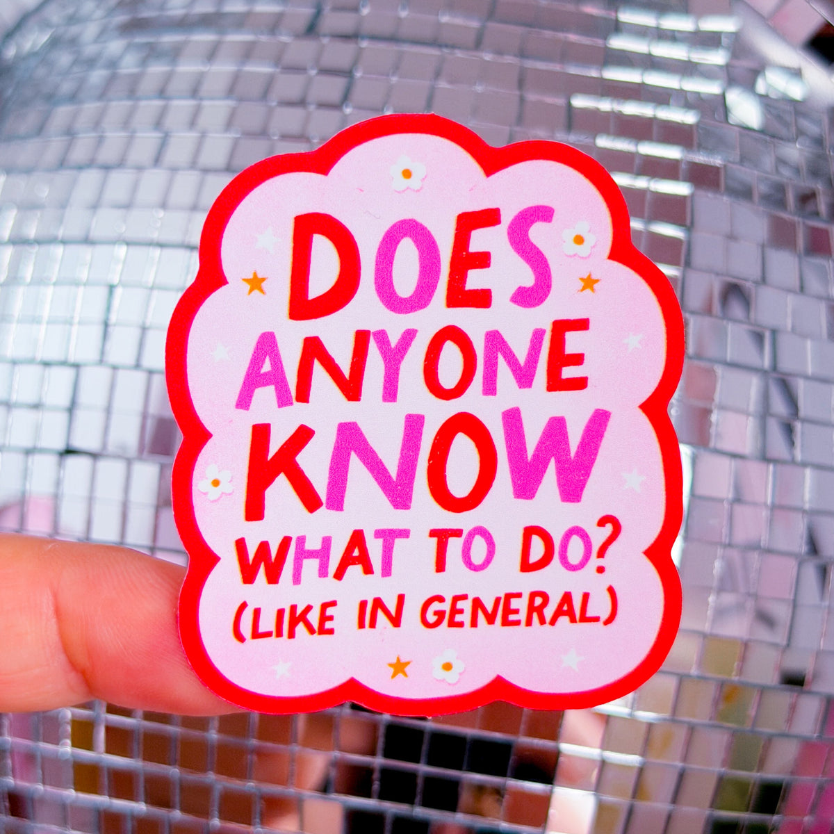 Know More Sticker Waterproof Sticker - Does Anyone Know What To Do? – NoWhiteSpaceStickers