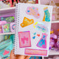 Glitter Waterproof Sticker - Book Cover (Aurora)