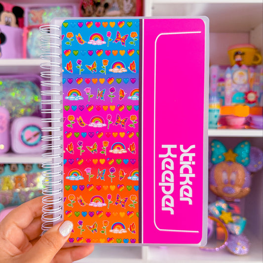 5.25x8.5 Reusable Sticker Release Book - Sticker Keeper (Magenta)