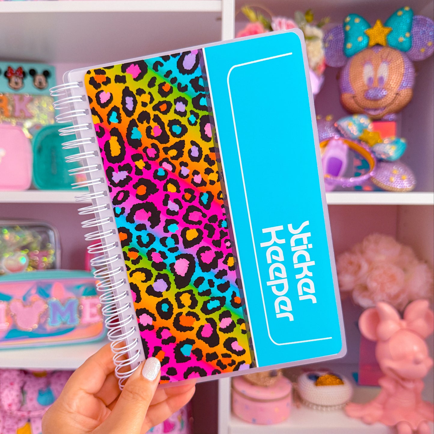 5.25x8.5 Reusable Sticker Release Book - Sticker Keeper (Light Blue)
