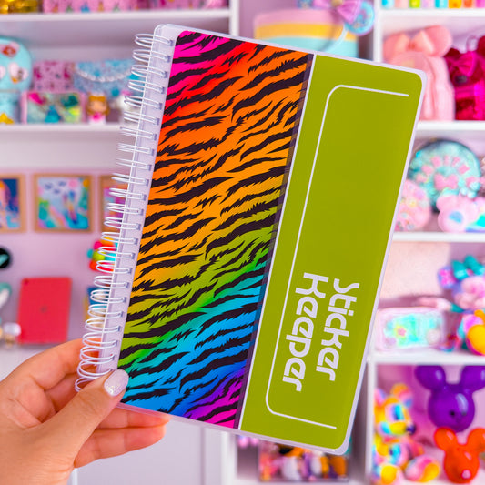 5.25x8.5 Reusable Sticker Release Book - Sticker Keeper (Green)