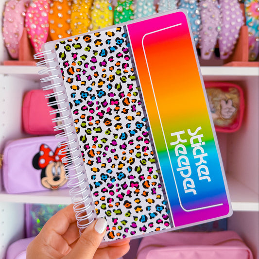 5.25x8.5 Reusable Sticker Release Book - Sticker Keeper (Rainbow)