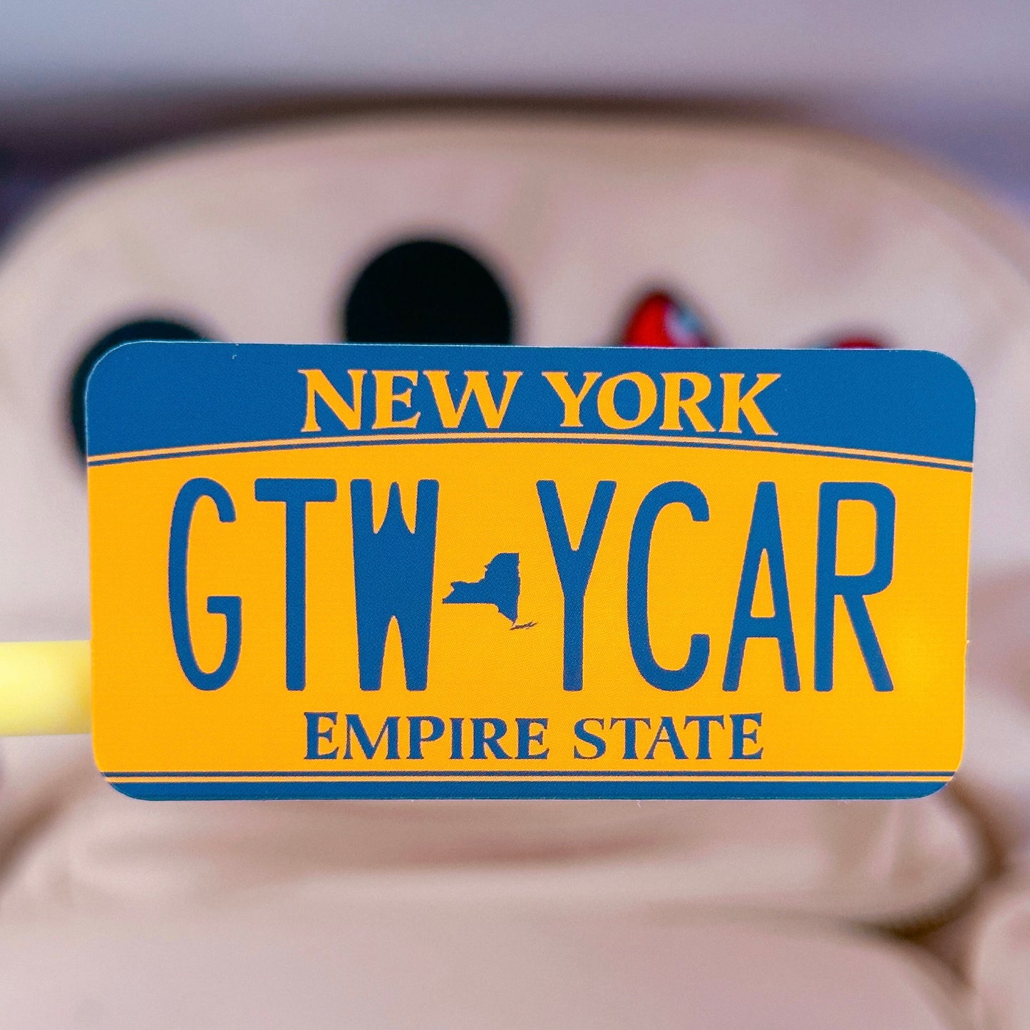 Vinyl Waterproof Sticker - GTW Car License Plate