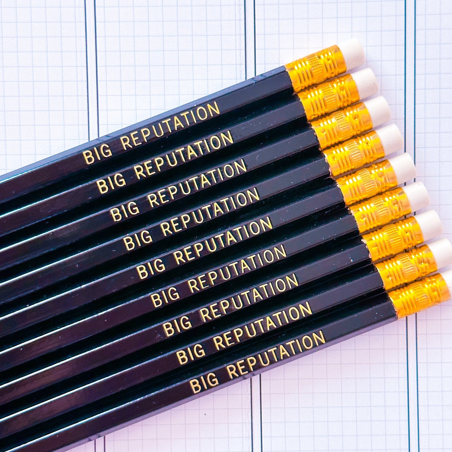 Personalized Pencils - Gold Stamped Swiftie Version