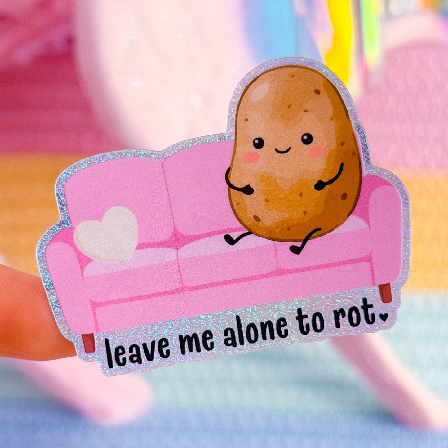 Waterproof Sticker - Couch Potato