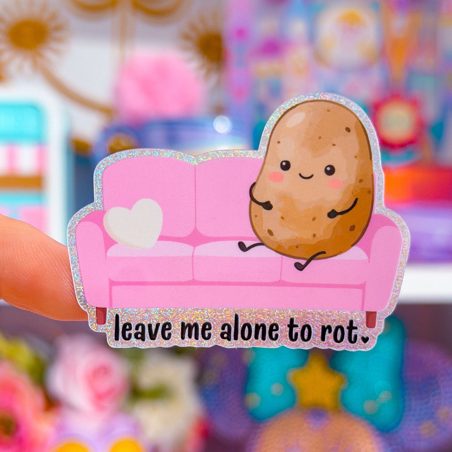 Waterproof Sticker - Couch Potato