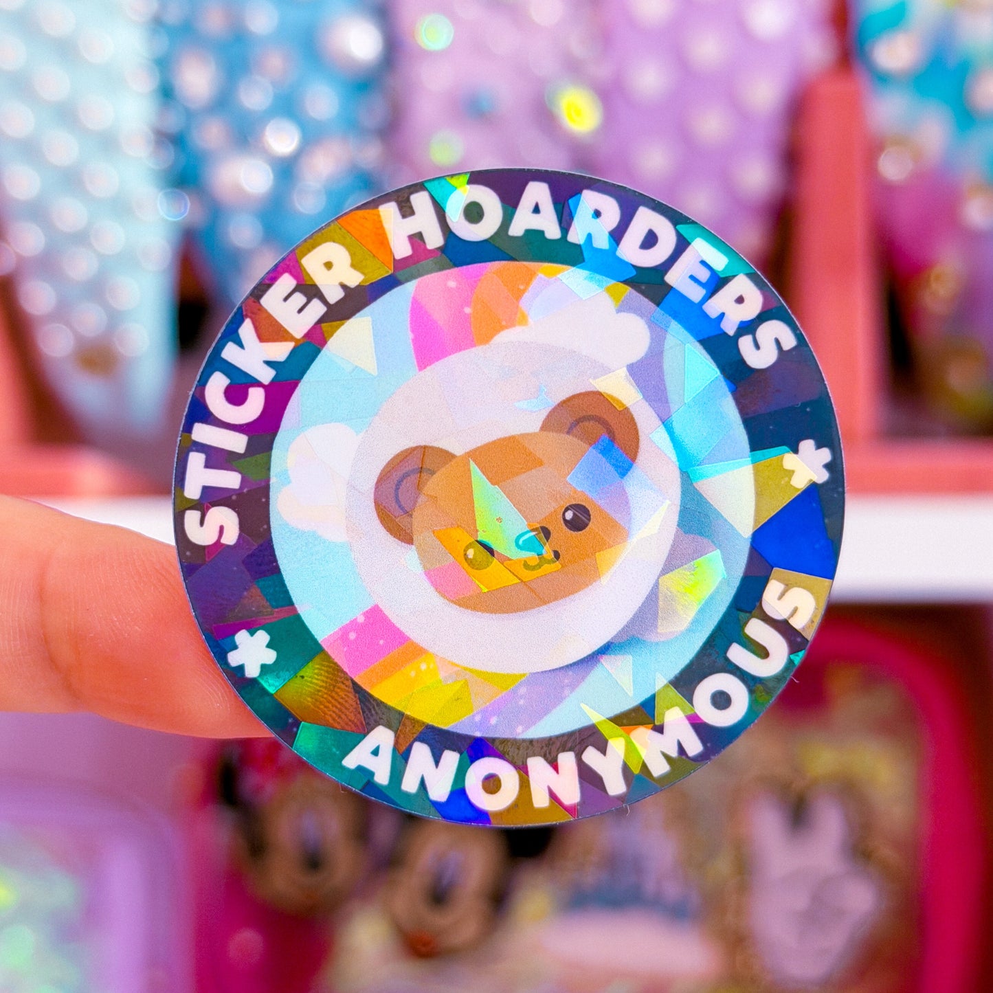 Waterproof Sticker - STICKER HOARDERS ANON