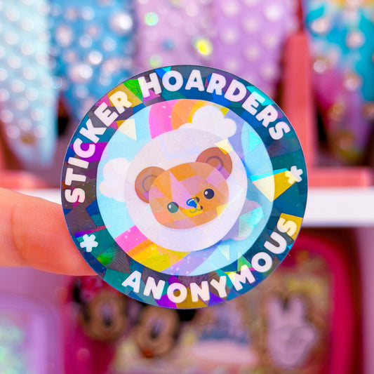 Waterproof Sticker - STICKER HOARDERS ANON