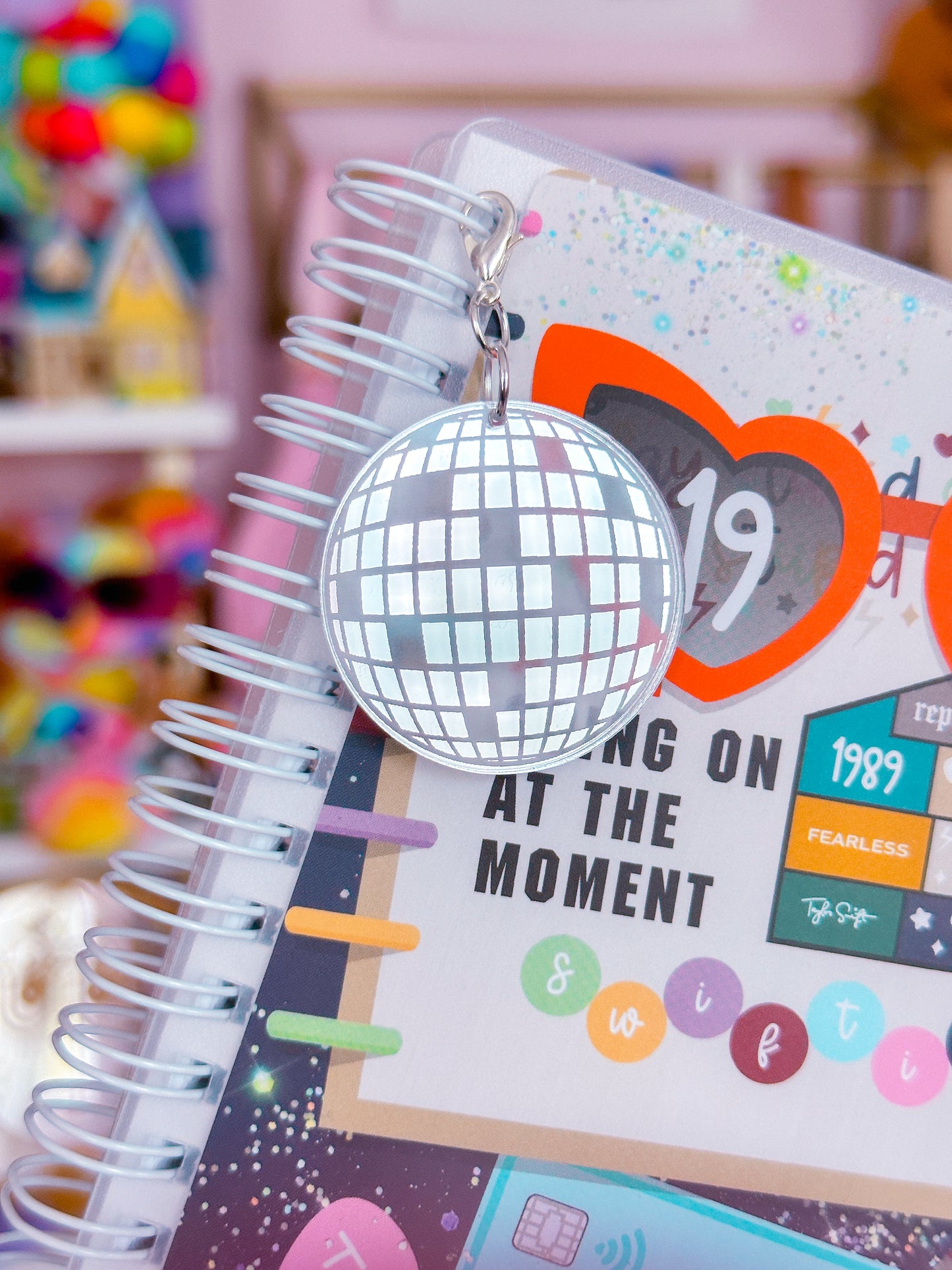 Acrylic Charm - Medium Disco Ball