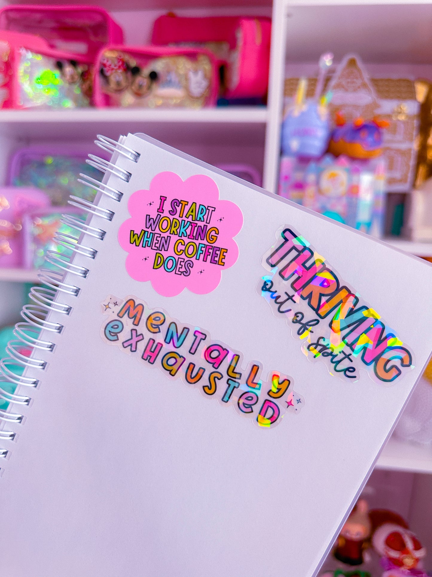 Waterproof Sticker - I Start Working When Coffee Does