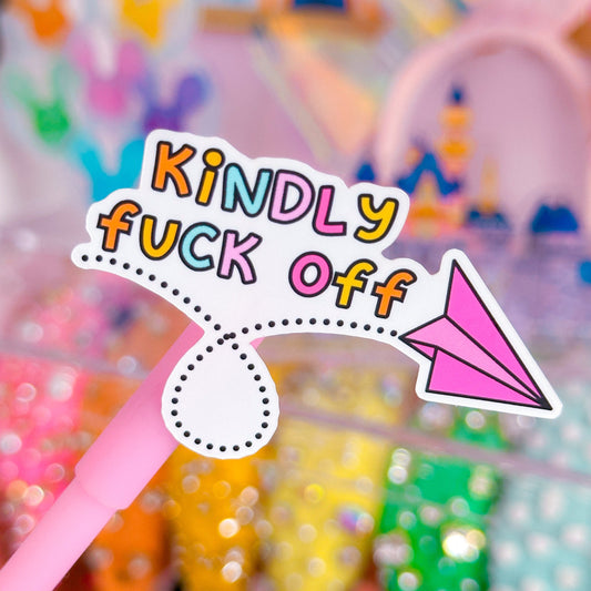 Waterproof Sticker - Kindly F Off