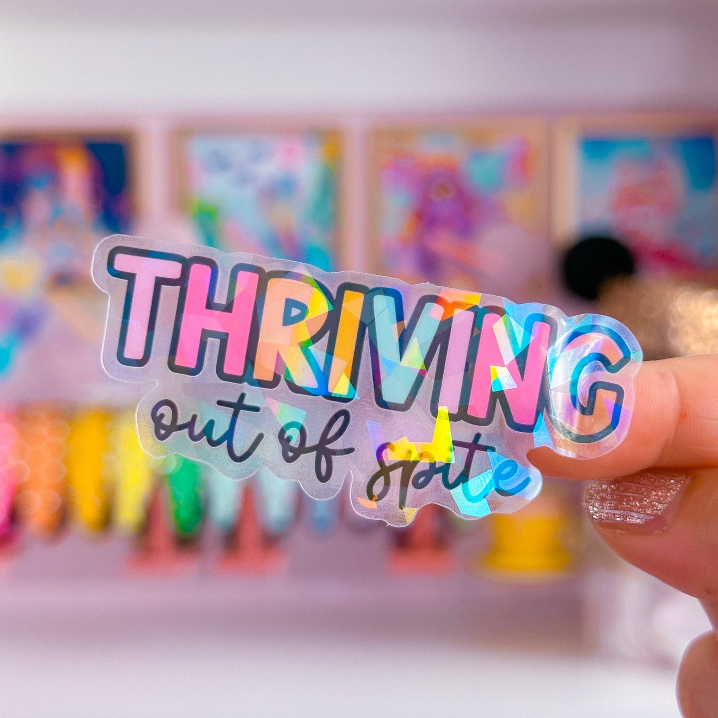 Waterproof Sticker - Thriving Out of Spite