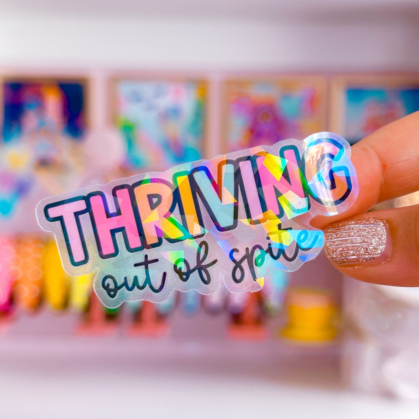 Waterproof Sticker - Thriving Out of Spite