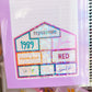 Glitter Waterproof Sticker - EXTRA LARGE Cracked Ice Lover House (Transparent)