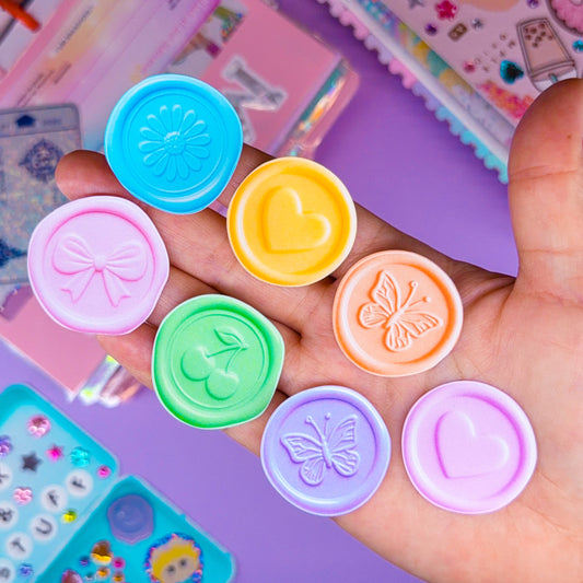 Journaling Paper Sticker - Rainbow Wax Seals