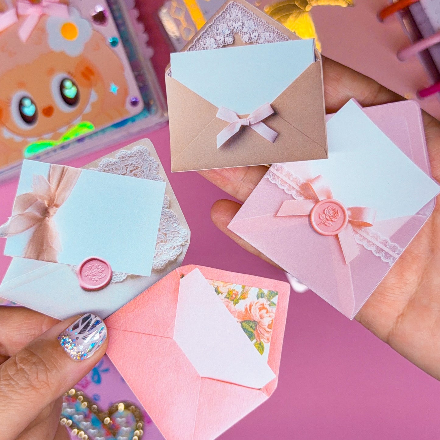 Journaling Paper Sticker -  Coquette Envelopes