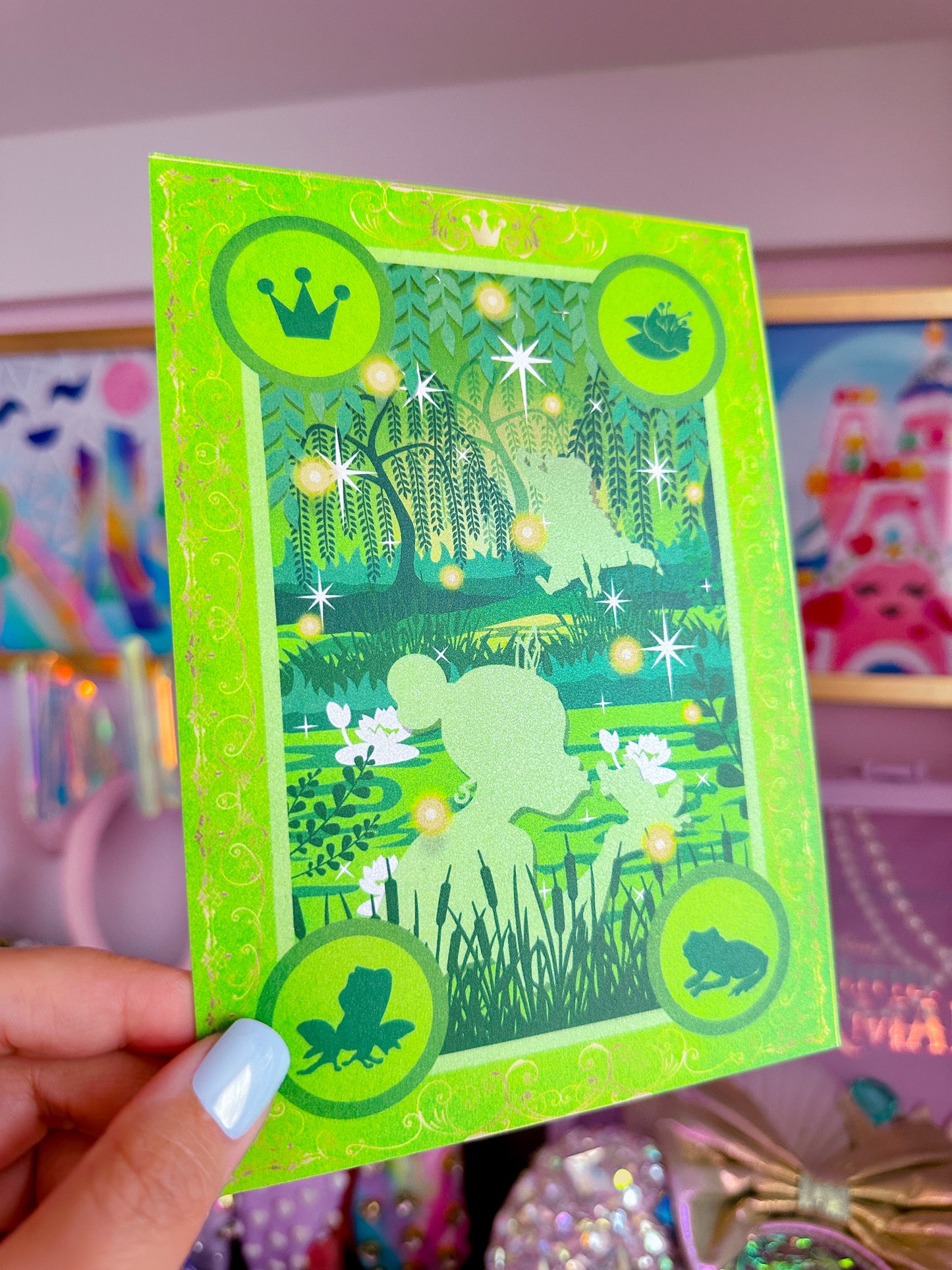 5x7 Pearlescent Art Card - Storybook Cover (Tiana)