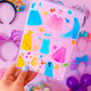 5x7 Sticker / Photo Album - Princess Dresses