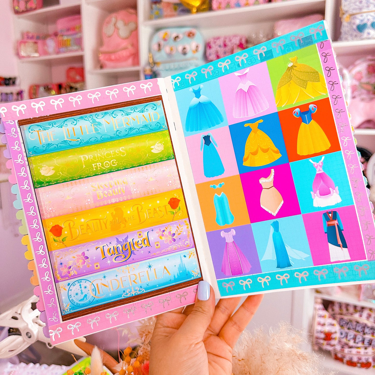 5x7 Full Page Sticker - Princess Dresses