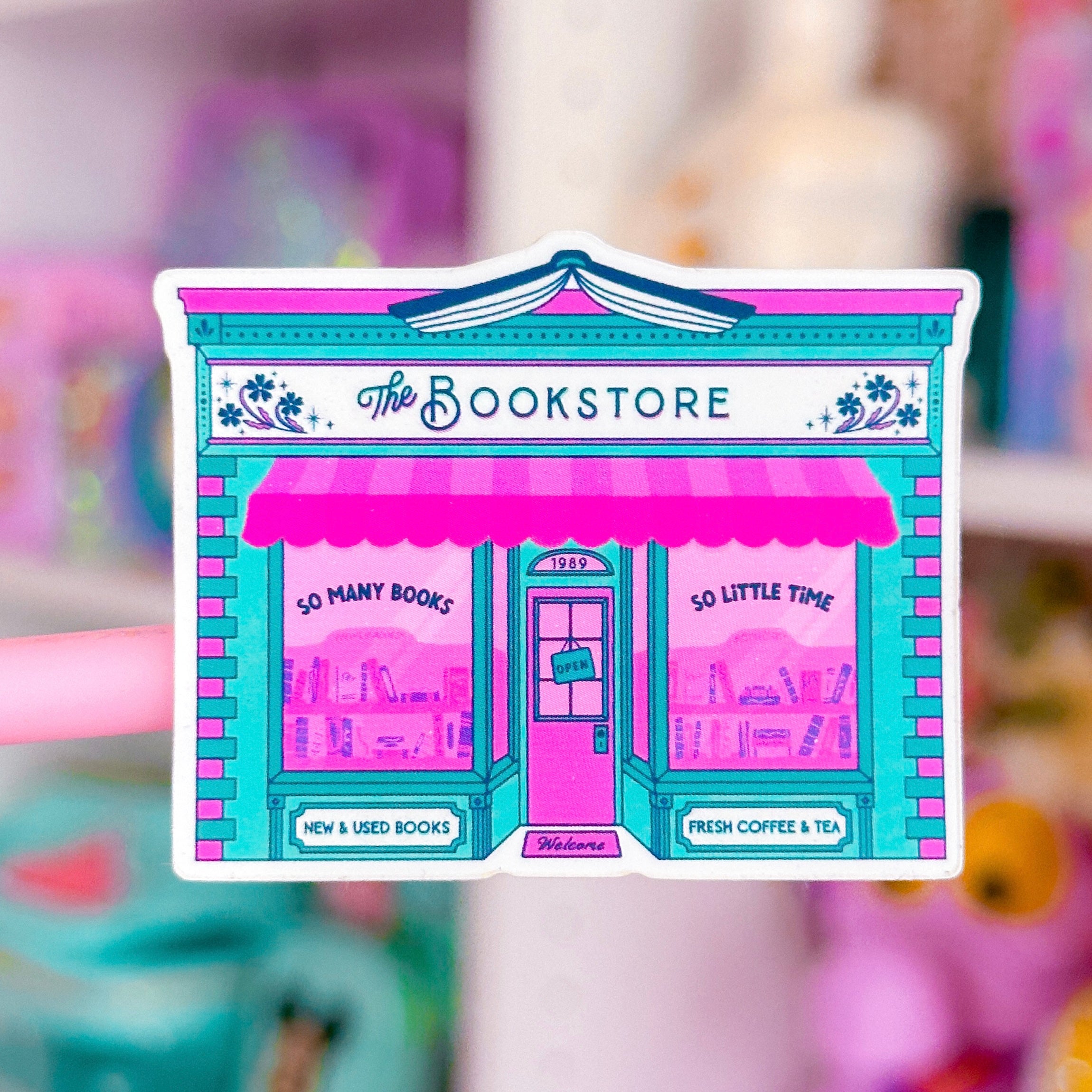 Store Book Sticker Waterproof Sticker - BOOKISH Bookstore – NoWhiteSpaceStickers