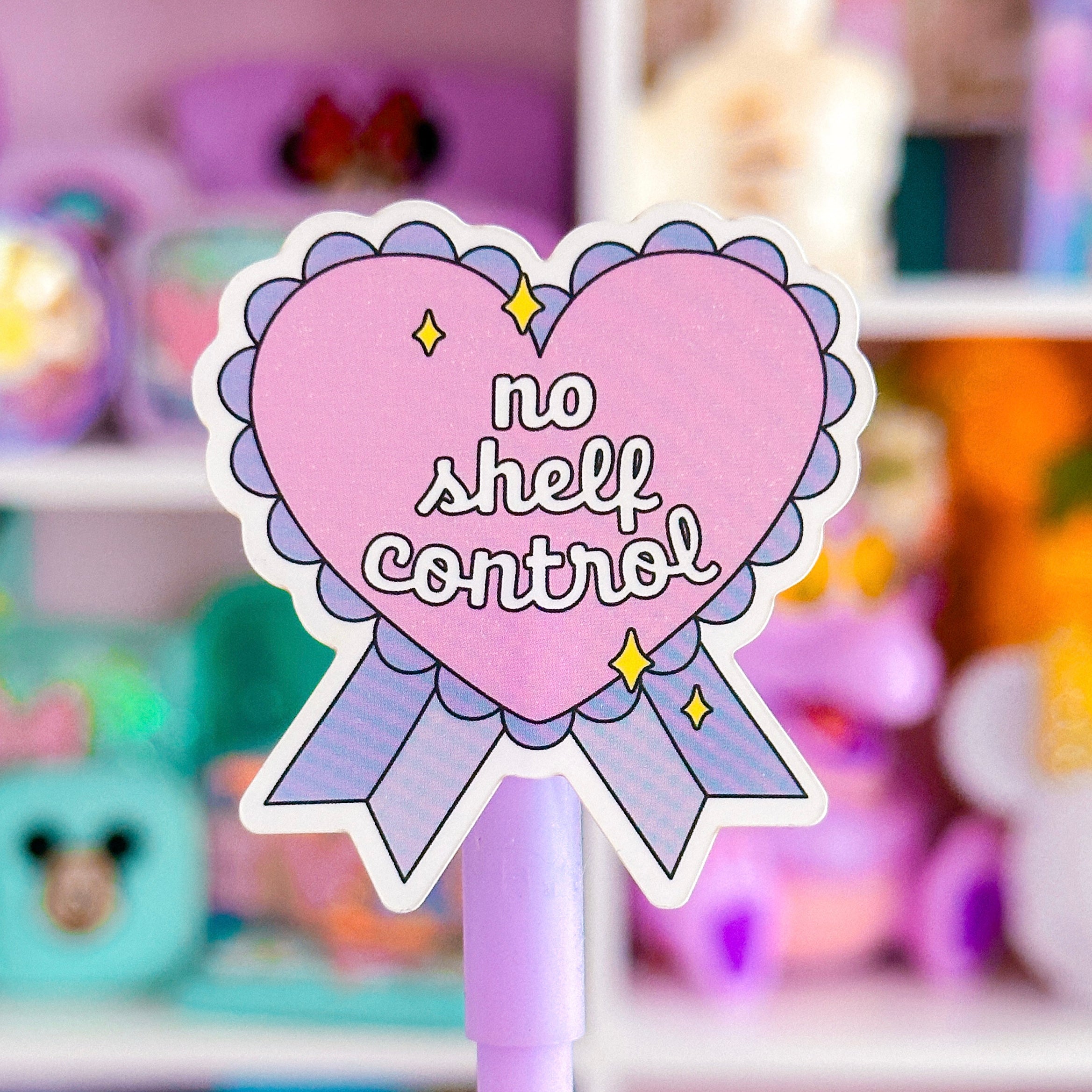 Full Control Sticker Waterproof Sticker - BOOKISH No Shelf Control – NoWhiteSpaceStickers