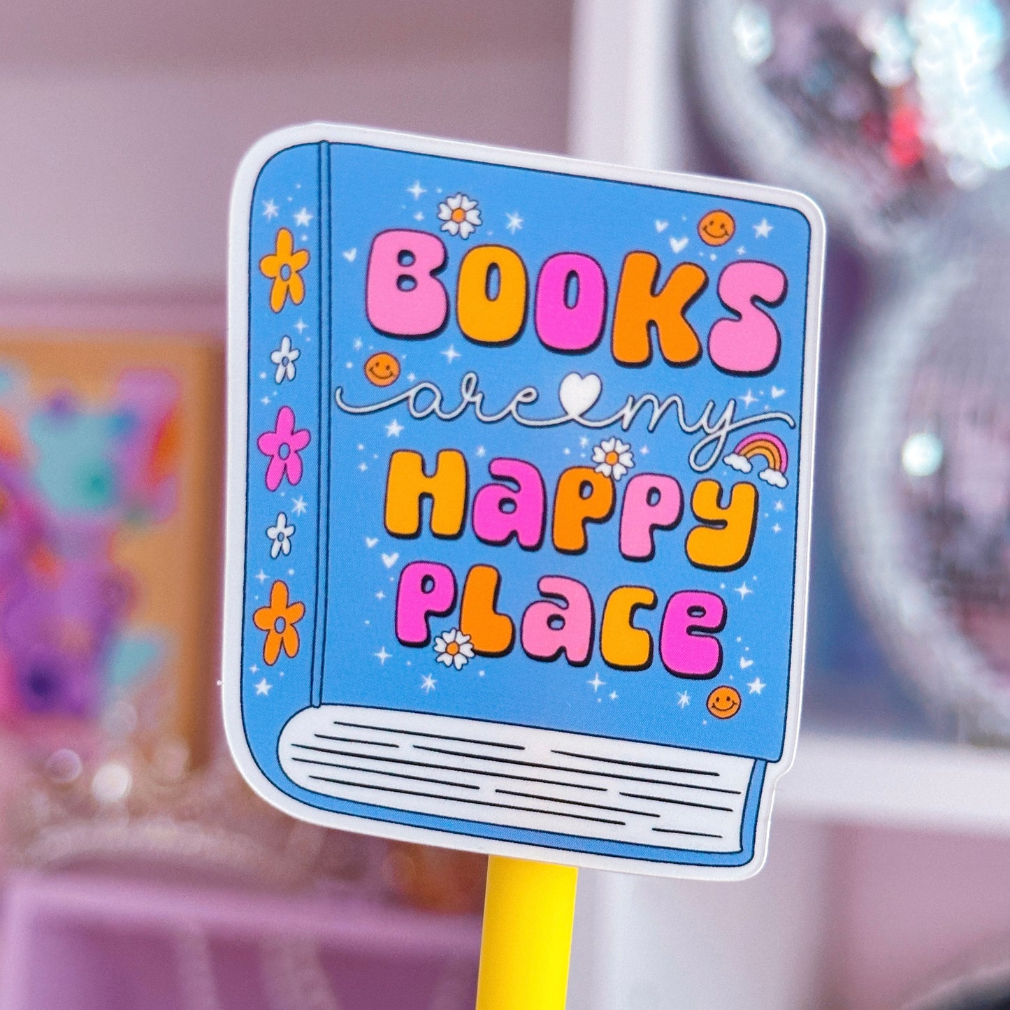 Waterproof Sticker - BOOKISH Books Are My Happy Place