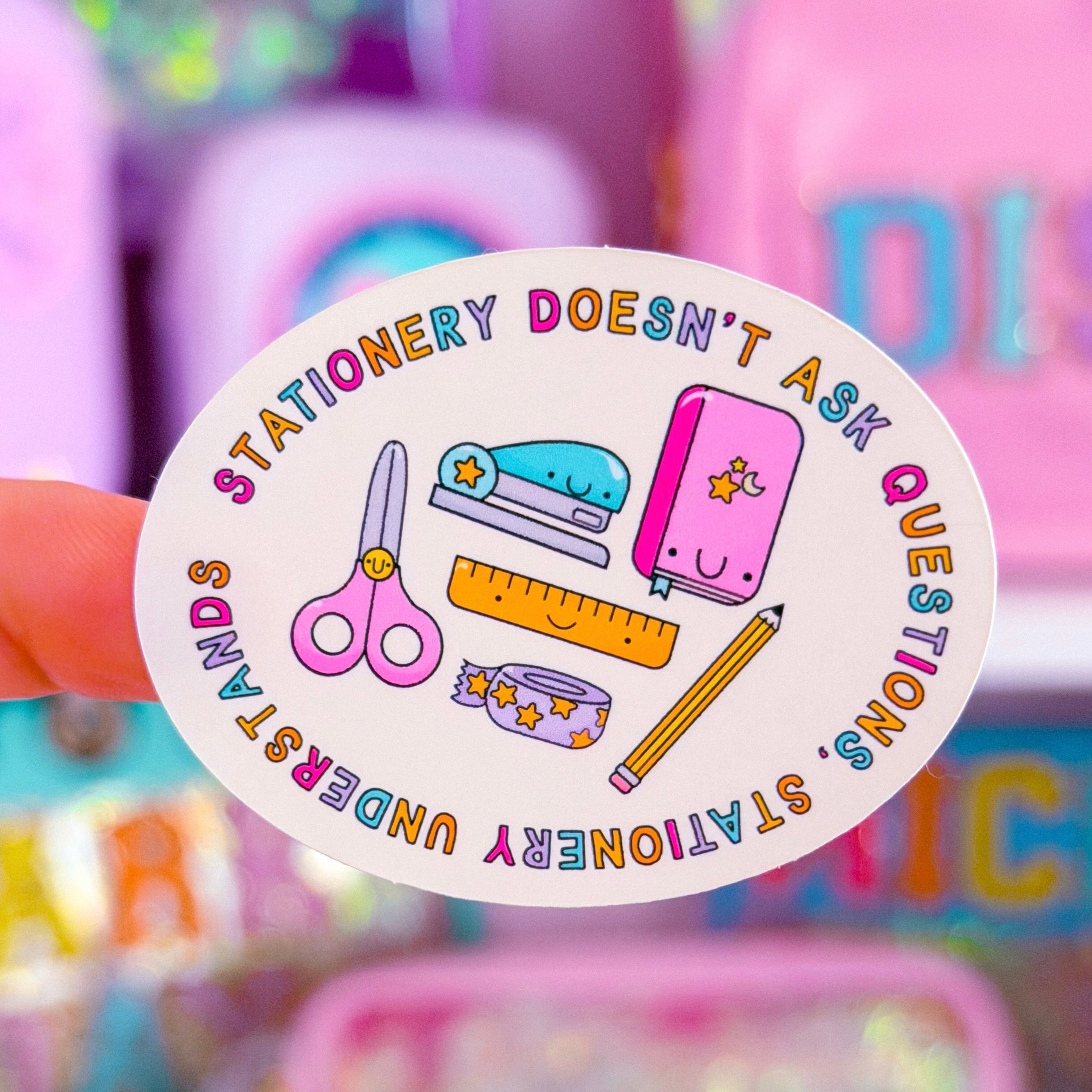 Waterproof Sticker - STATIONERY Understands – NoWhiteSpaceStickers