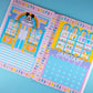 5x7 Full Page Sticker - 2026 January Calendar & Storefront (Mickey's Soda Shop)