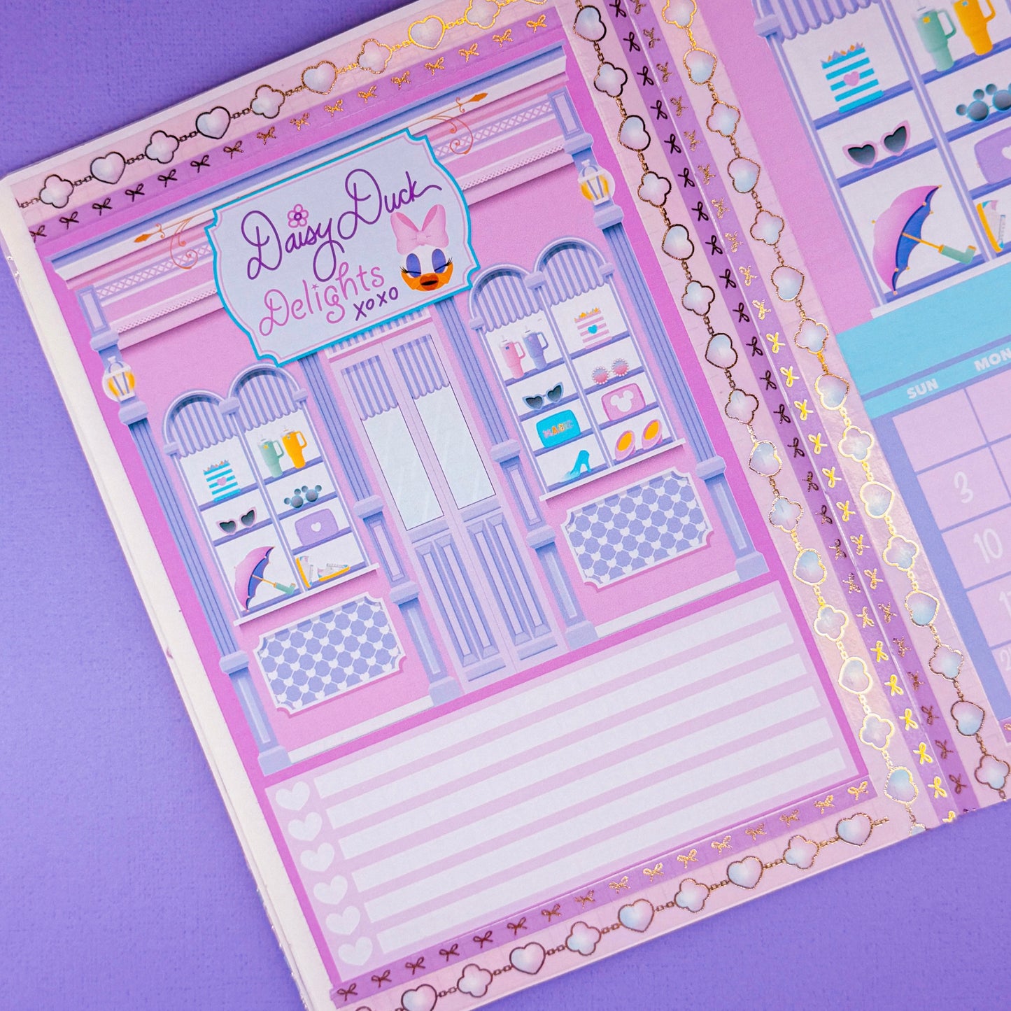 5x7 Full Page Sticker - 2026 May Calendar & Storefront (Daisy's Delights)