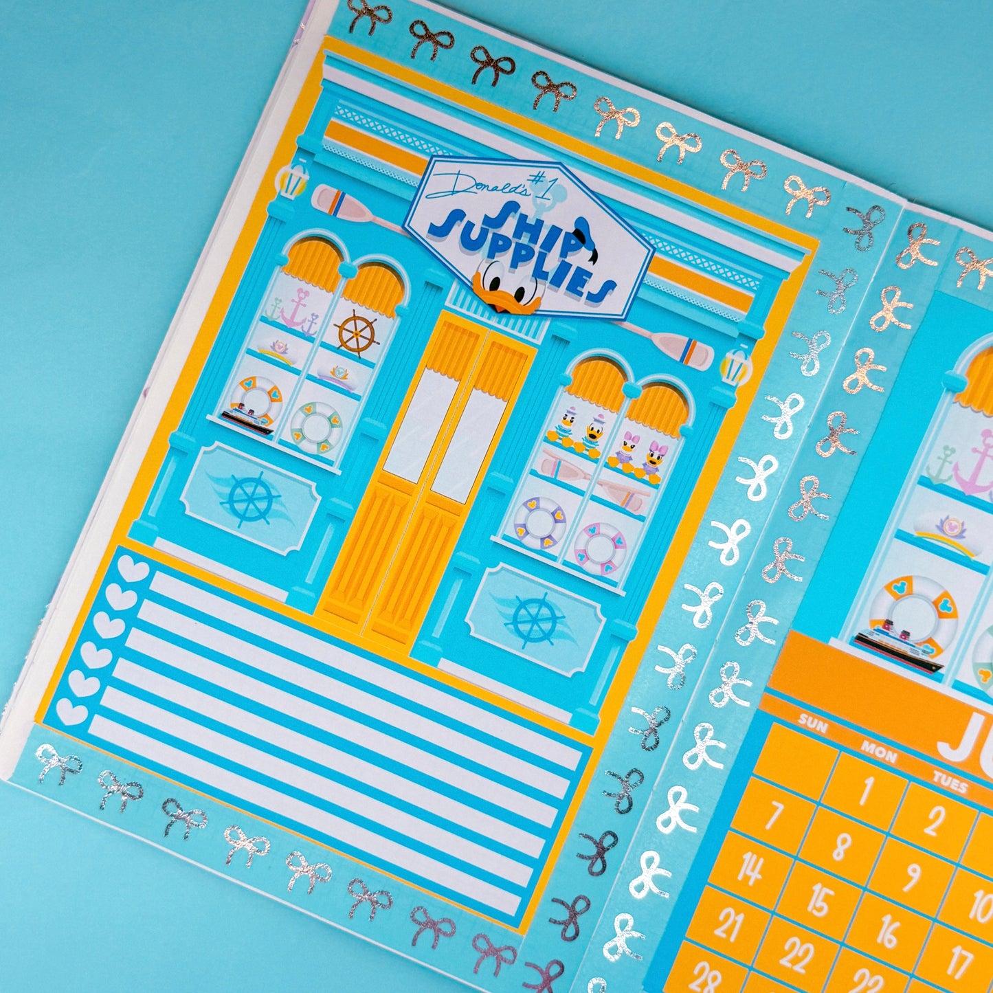 5x7 Full Page Sticker - 2026 June Calendar & Storefront (Donald's Ship Supply)