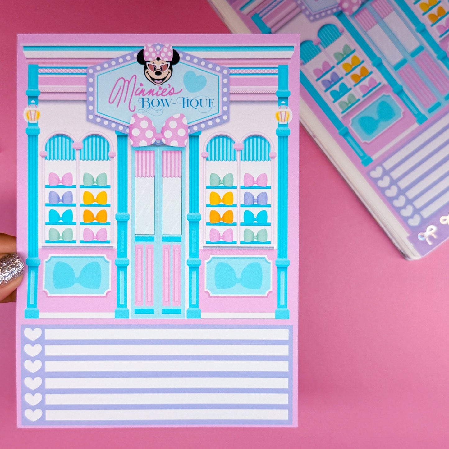 5x7 Full Page Sticker - 2026 September Calendar & Storefront (Minnie's Bowtique)