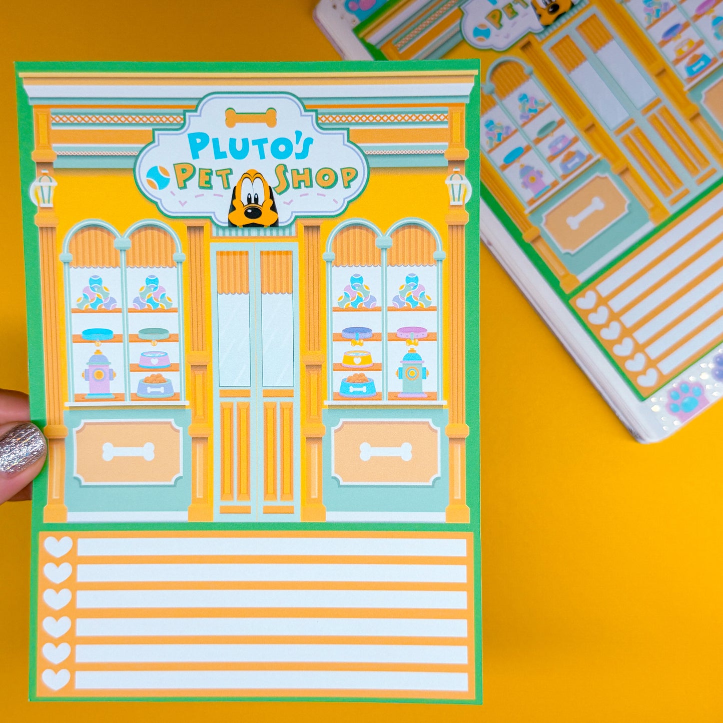 5x7 Full Page Sticker - 2026 October Calendar & Storefront (Pluto's Pets)