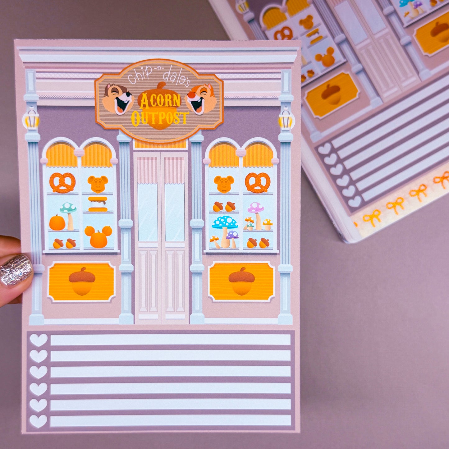 5x7 Full Page Sticker - 2026 November Calendar & Storefront (Acorn Outpost)