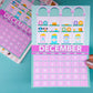 5x7 Full Page Sticker - 2026 December Calendar & Storefront (Main St. Treats)
