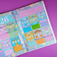 2026 Calendar Storefronts Collection - 5x7 Full Page Sticker Set (YEAR on 2 Pages)