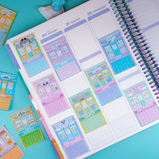 Mini (Itty Bitty) PAPER Journaling Sticker - 2026 Mini Calendar Pack