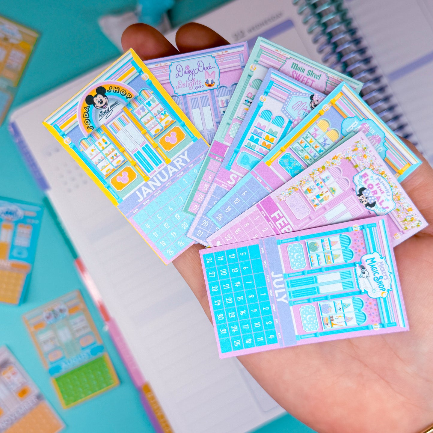Mini (Itty Bitty) PAPER Journaling Sticker - 2026 Mini Calendar Pack